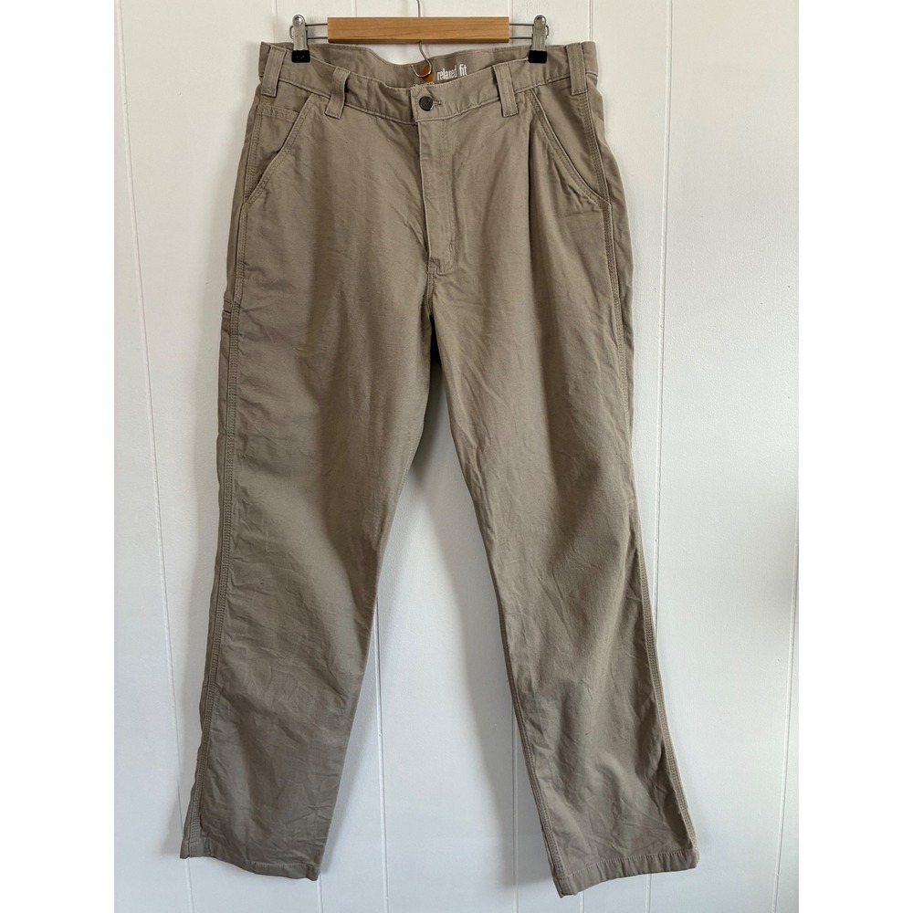 Carhartt Relaxed Fit‎ Work Pants Khaki Mens Size 36x34 Carpenter Style Gorpcore